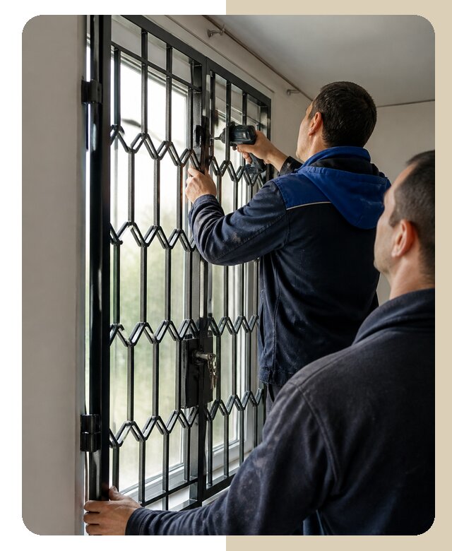 Установка распашных решеток в Ачинске цена от 6585 р. | ДвериЛегко-Чнс